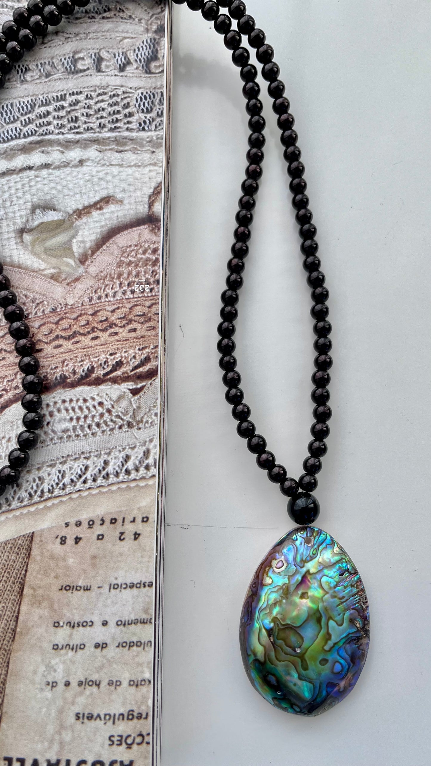 Colar Abalone Preto