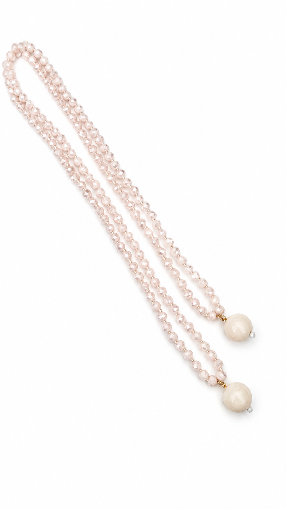 Colar Nanda em cristal Off White