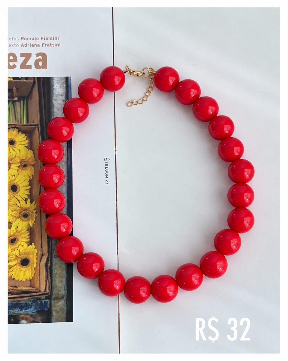 Colar Gioia Vermelho