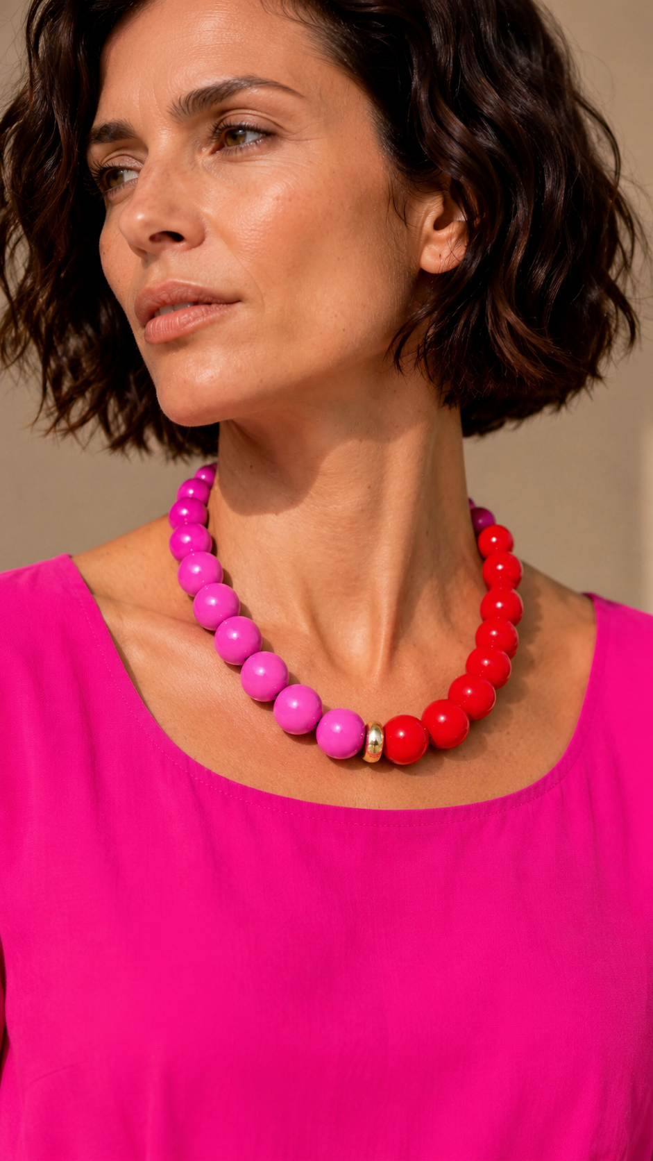 Colar Gioia Vermelho