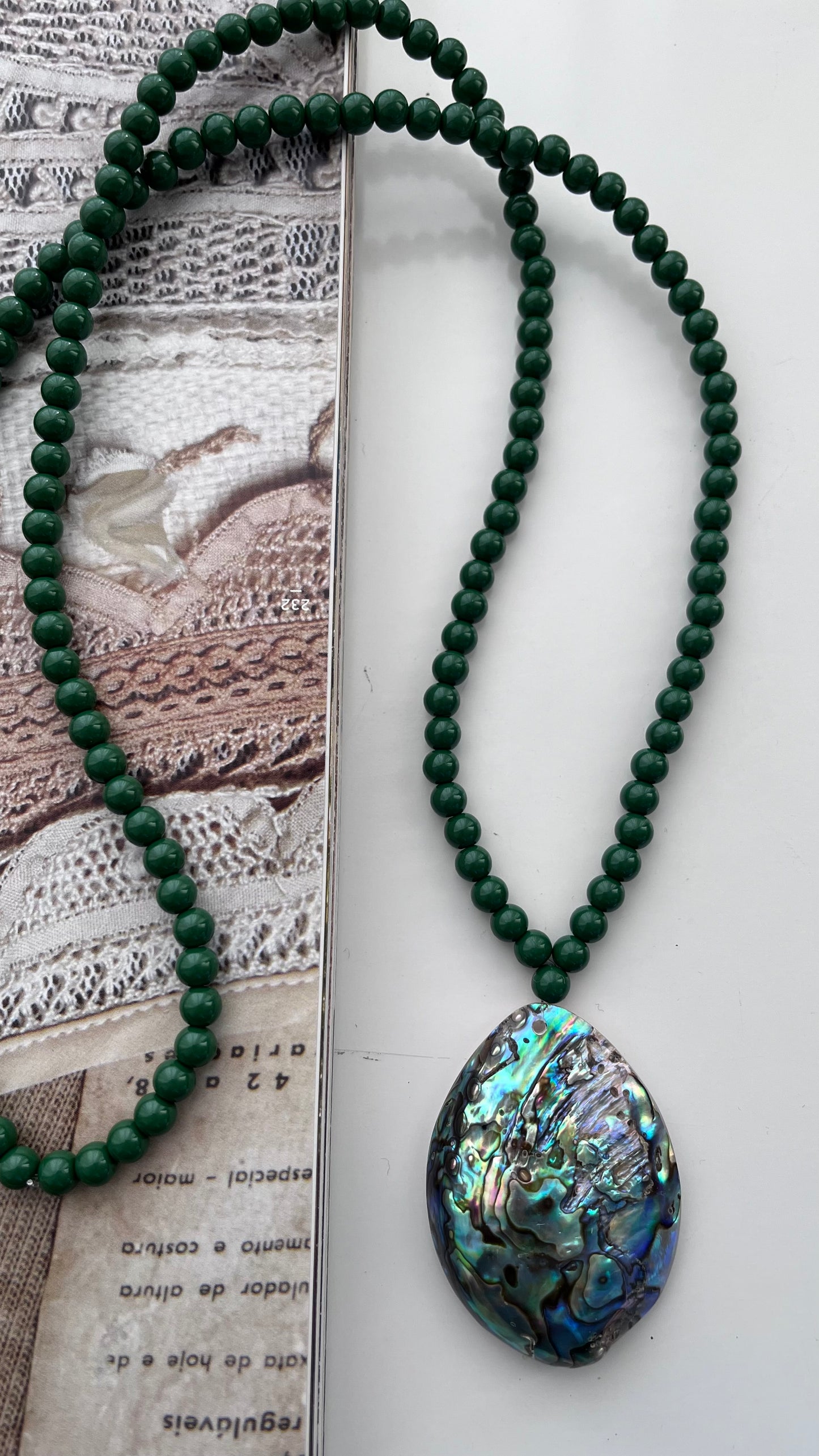 Colar Abalone Verde