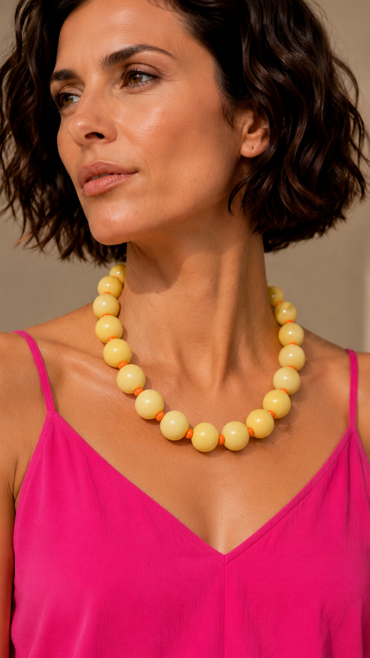 Colar Gioia Amarelo