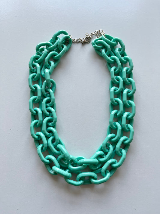 Colar Elos Verde