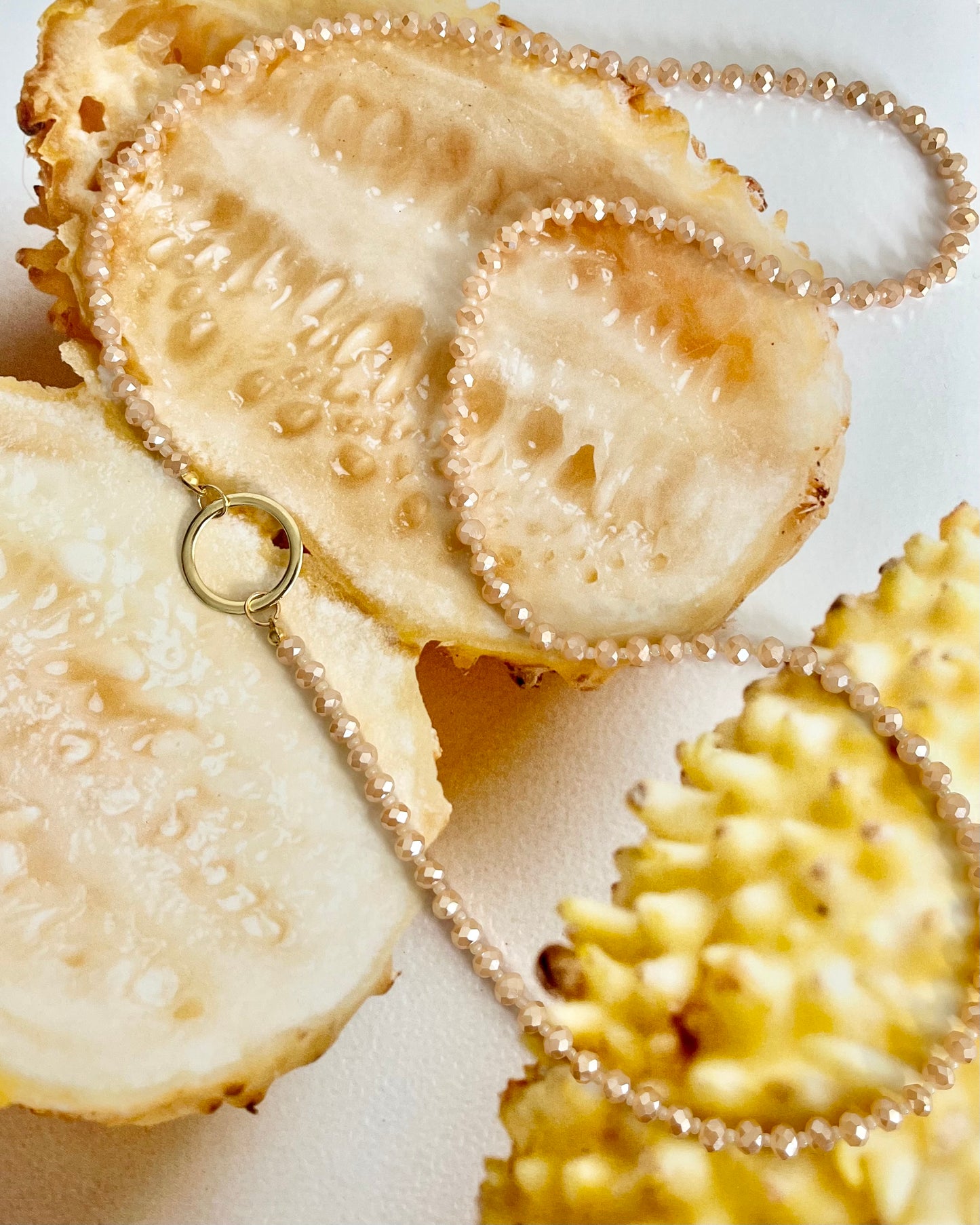 Colar Hoop Cristal Caramelo
