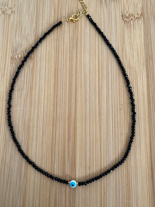 Chocker cristal com olho grego