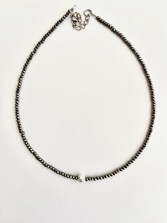 Chocker Cristal com Pérola