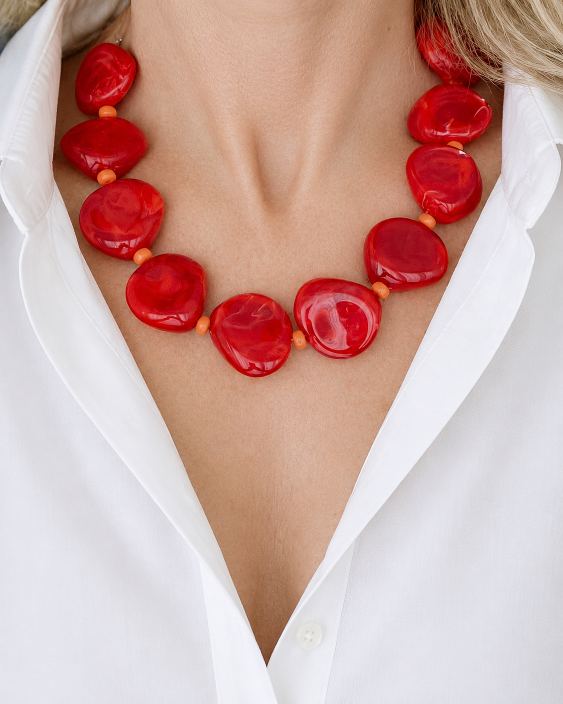 Colar Carla Vermelho