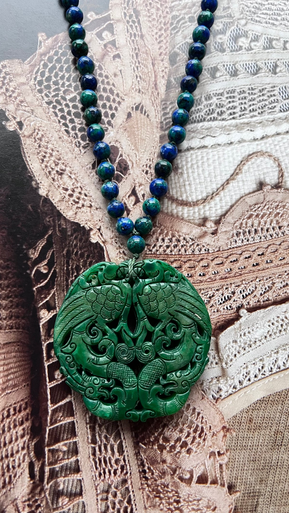 Colar Mandala Azurita