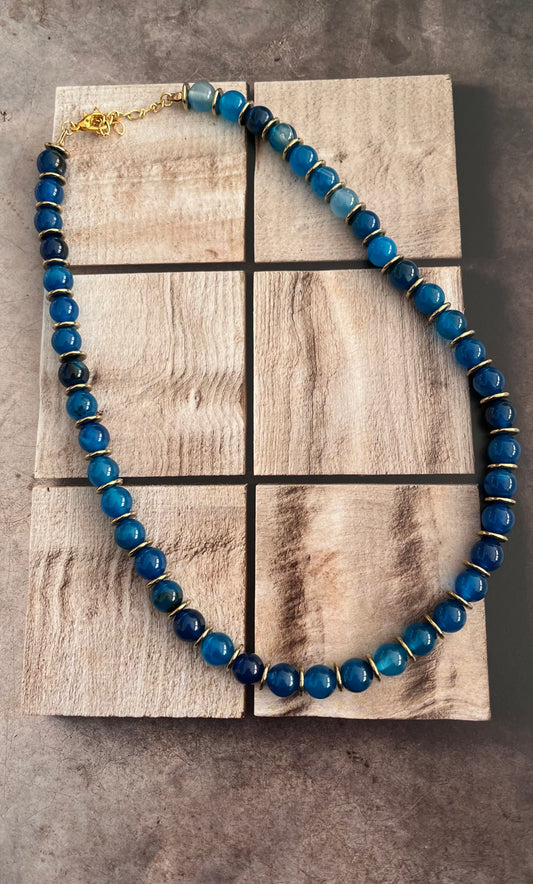 Colar Luiza Quartzo Azul